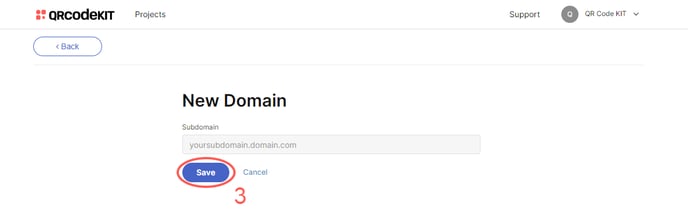 QRCK - Create domain 2