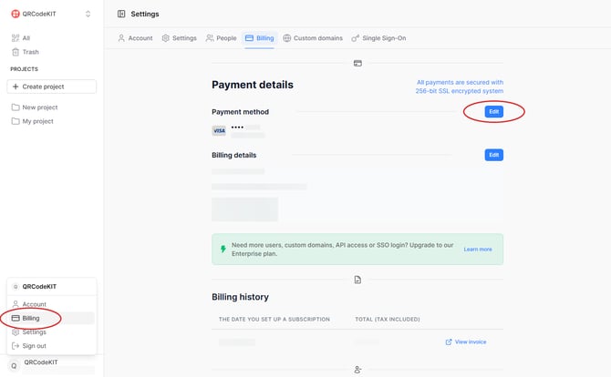 Billing Payment