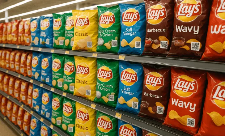 Gli annunci con codici QR di Lay's e QRCodeKIT