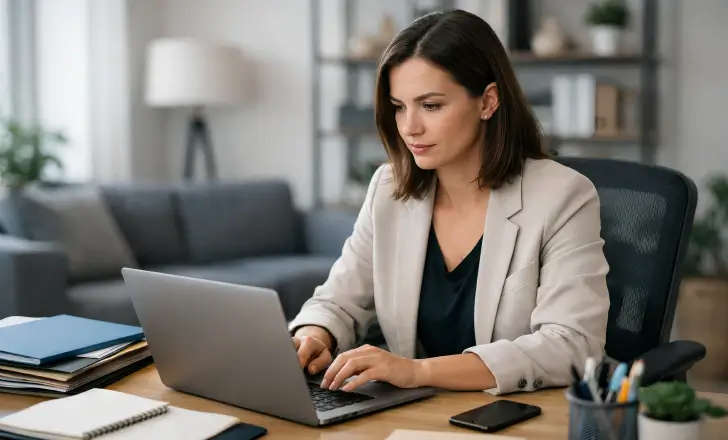 Agency professional managing multiple client campaigns from a single workspace