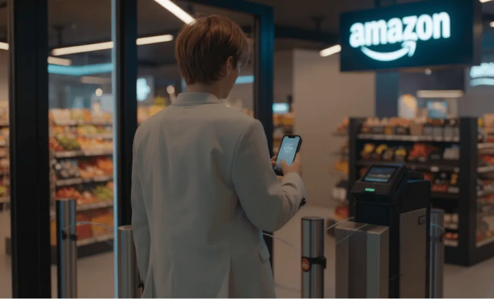 Amazon go QR code