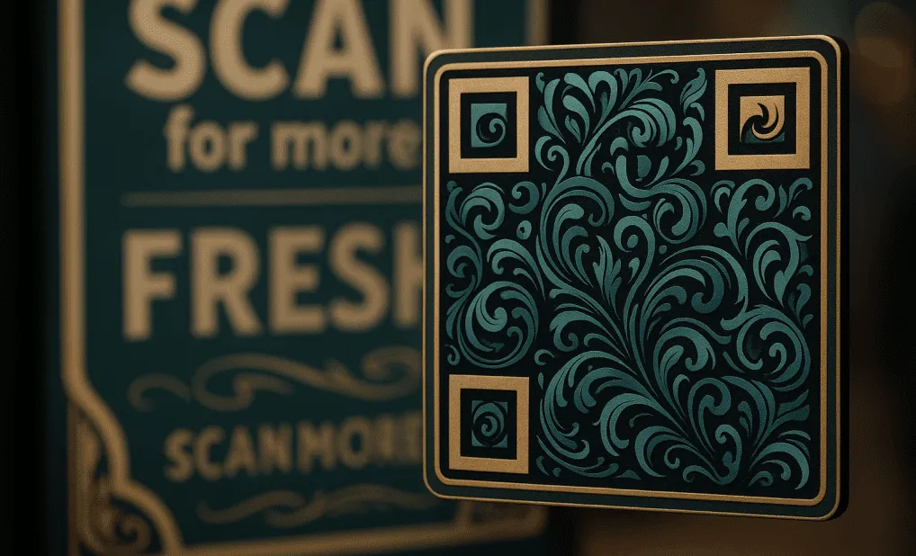 Artistic QR codes in advertising