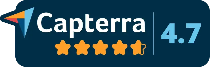 Capterra: rated 4.7 out of 5