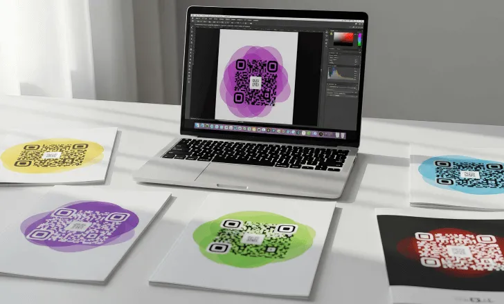 Comparing printed and digital colored QR codes