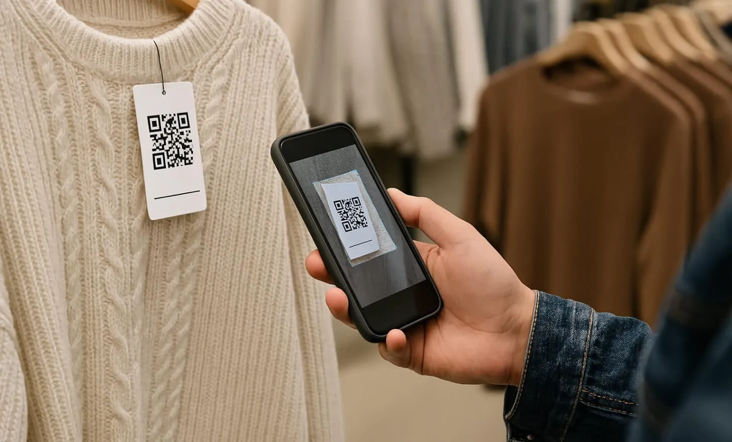 QR codes in retail stores