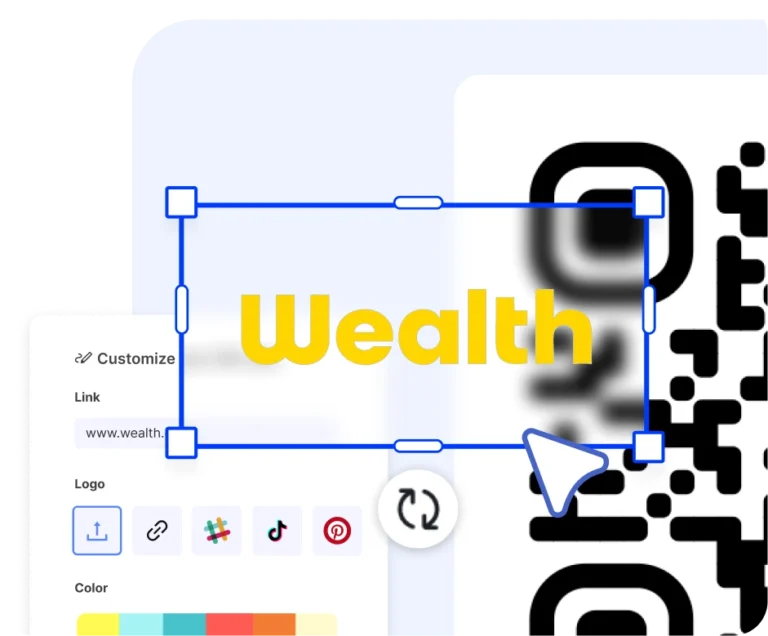 Tenha QRs visualmente cativantes que combinam perfeitamente com os seus designs