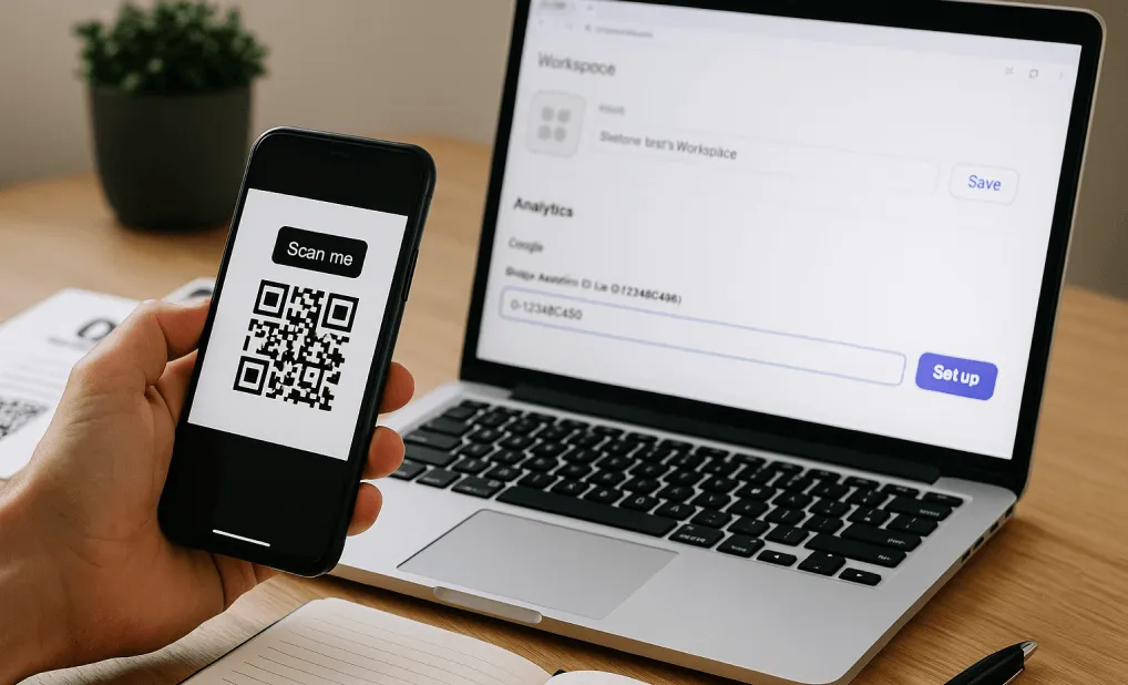 Google analytics with qrcodekit