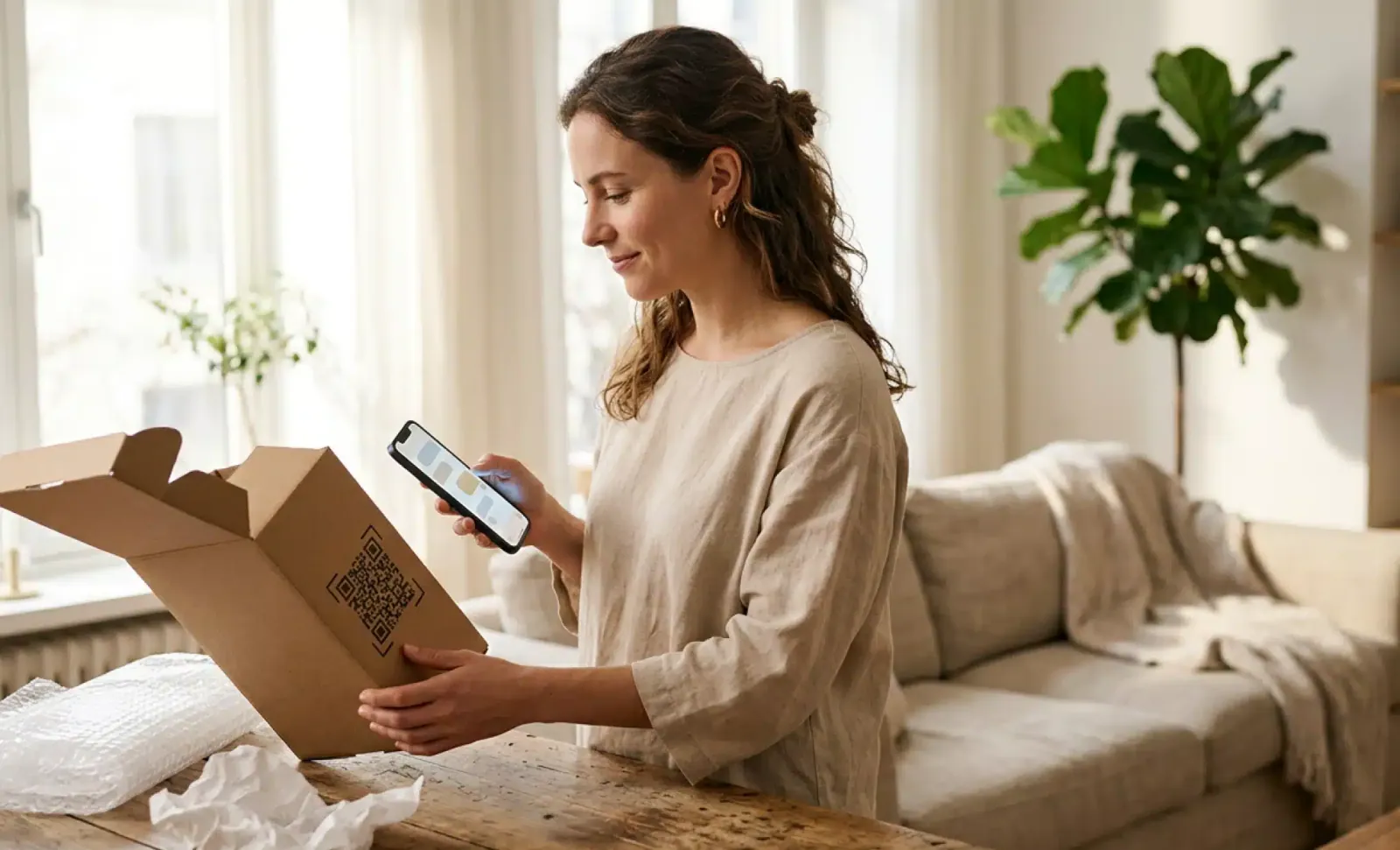 AI QR code reduces customer support tickets