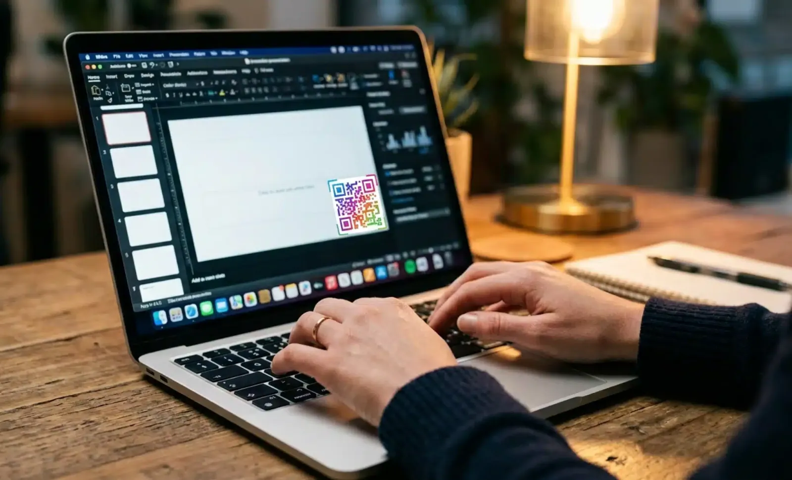 How to add a QR code in PowerPoint
