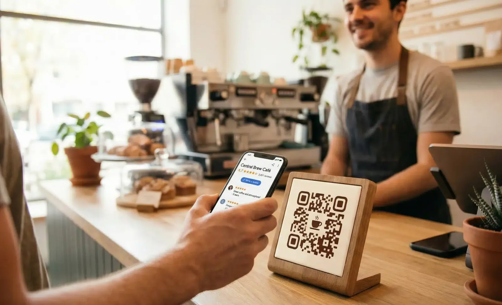 QR codes to improve your google reviews