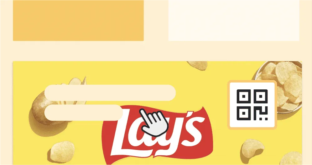 Anuncios de Lays con códigos QR de QRCodeKIT