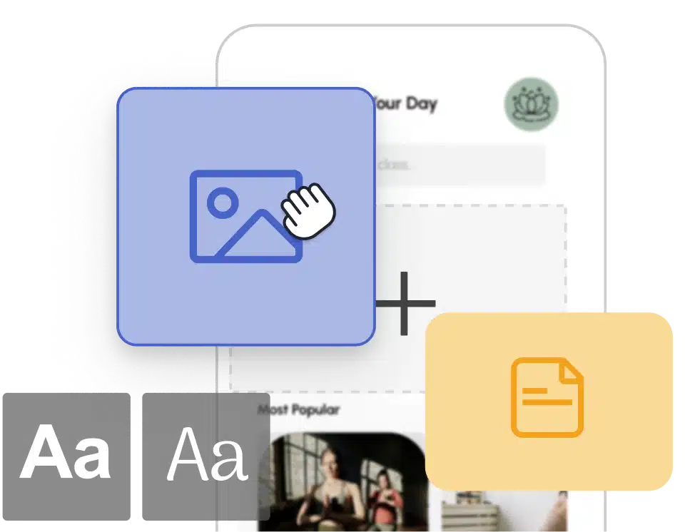 Building a mobile landing page from a QR code in the QRCodeKIT editor