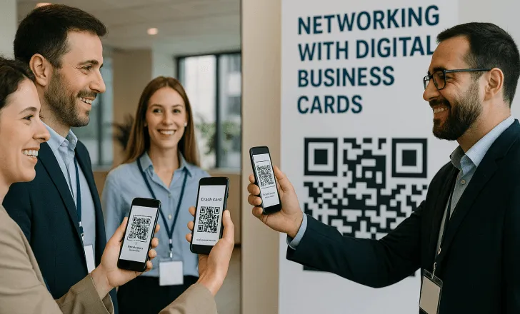 Networking with digital business cards