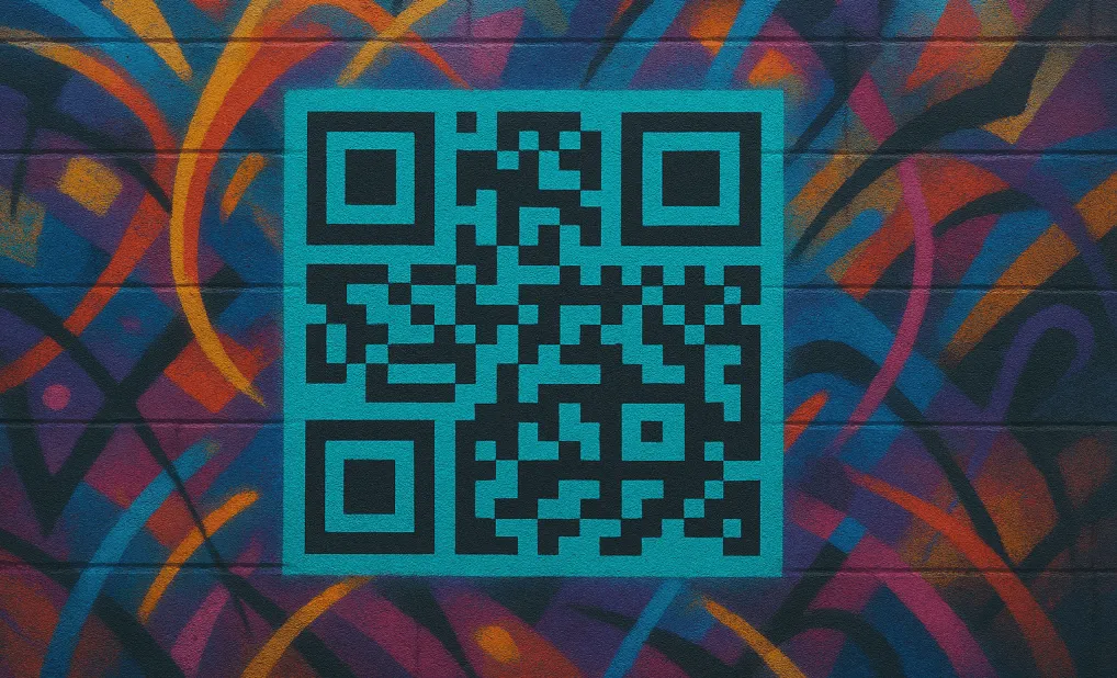 Painted QR code