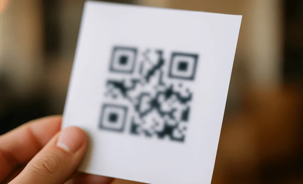 QR code blur