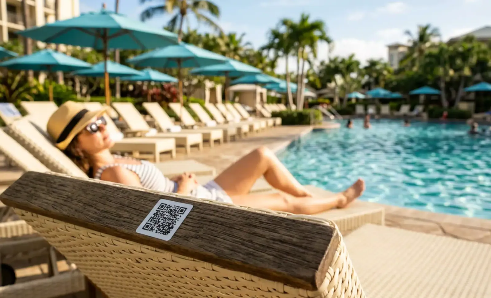 QR code for a swimming pool