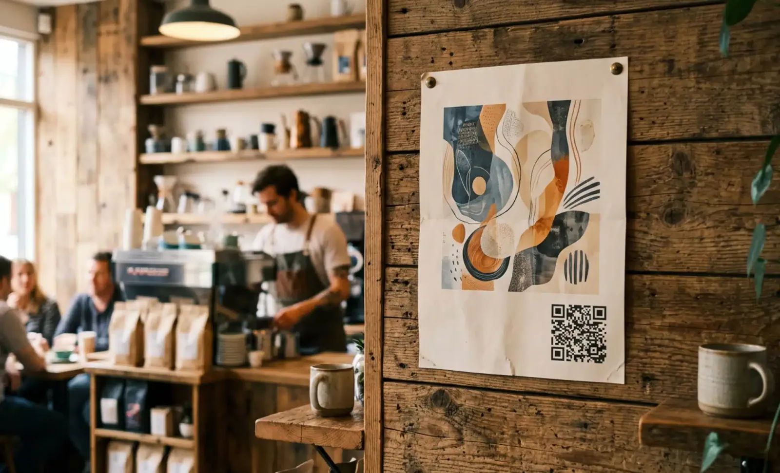 QR code on podcast cover art
