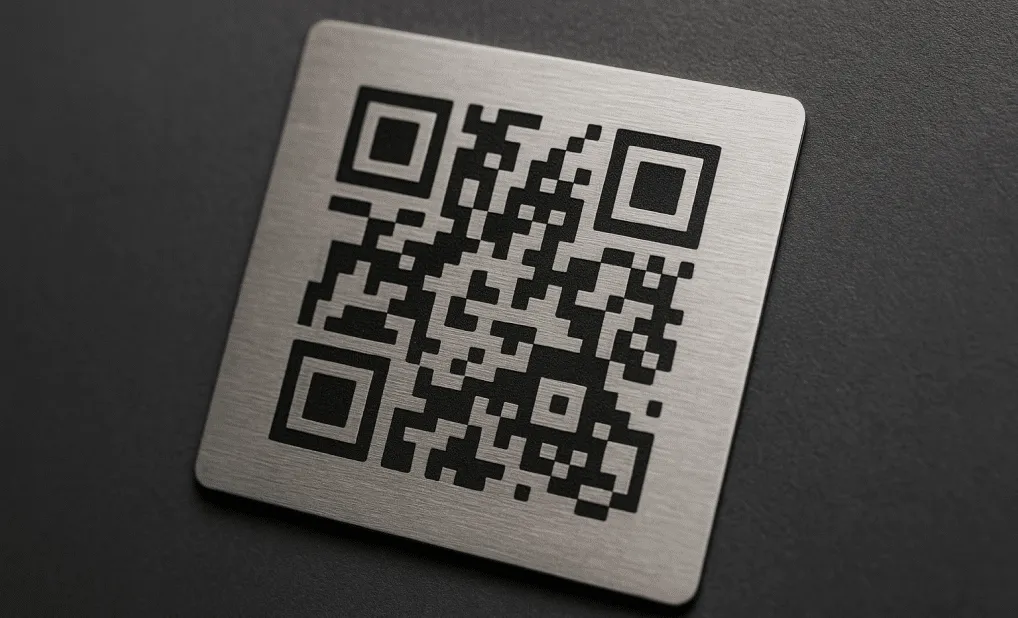 QR code print on metal