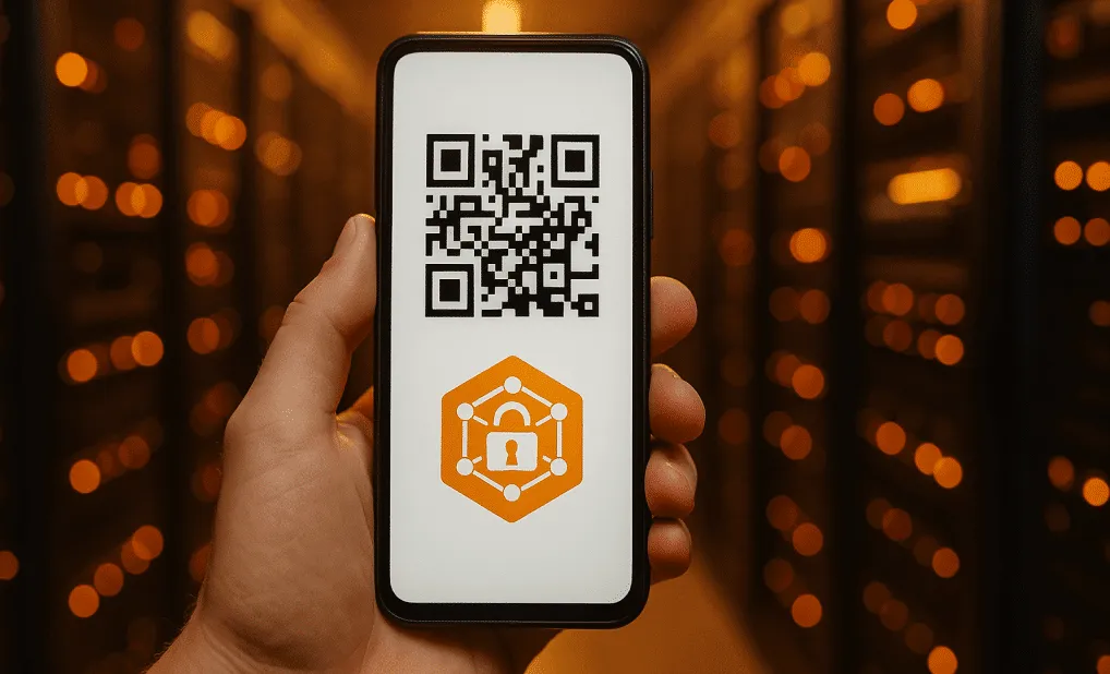 QR codes and blockchain technology