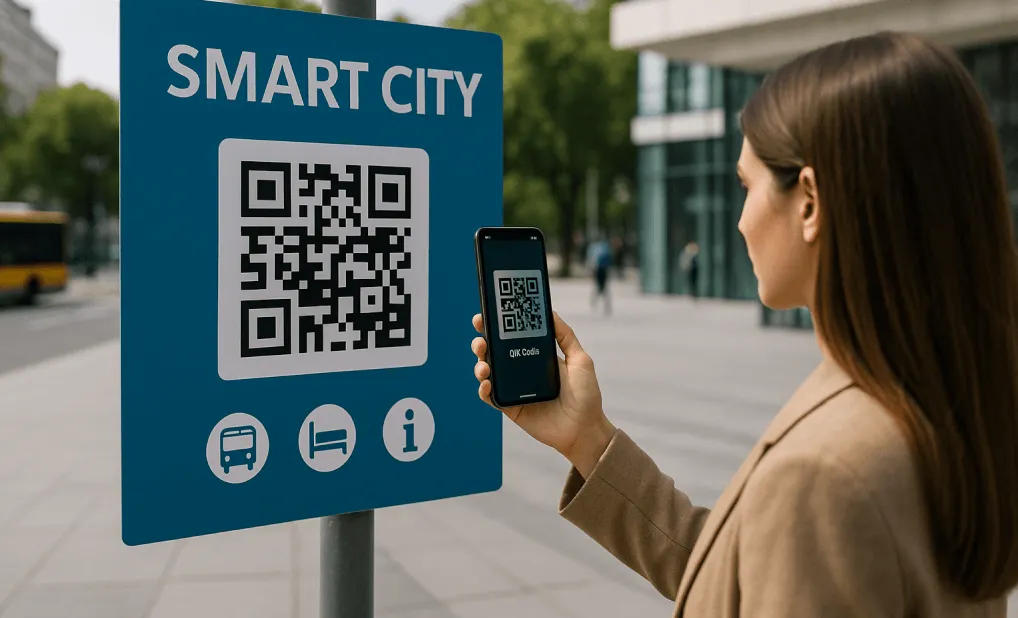 QR codes in smart cities