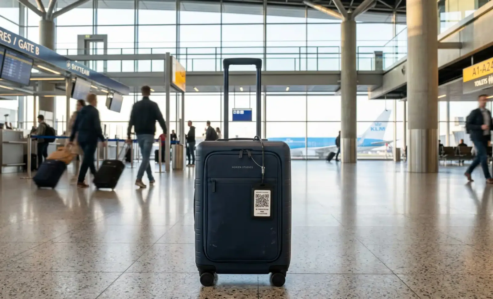 QR codes on baggage tags