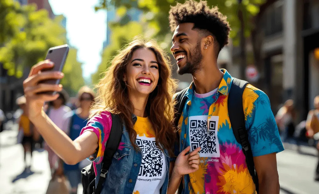 Shirts with QR codes