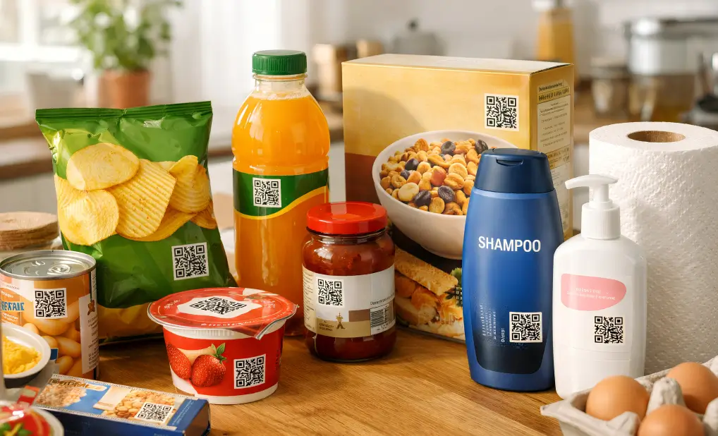 Smart packaging QR codes