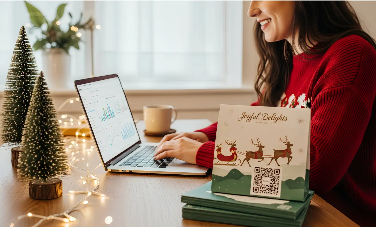 Tracking QR code scans from a Christmas packaging campaign