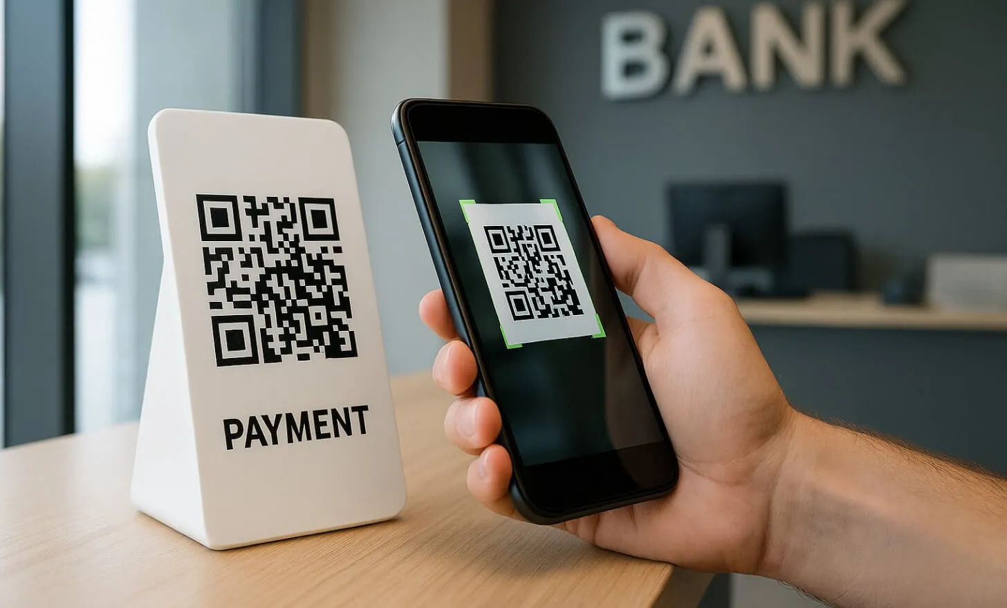 What are QR codes, and how do they work in banking?
