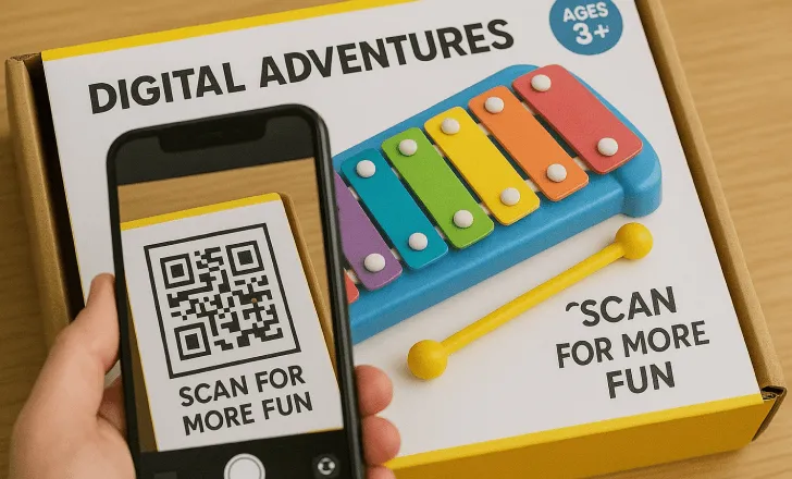 What are QR codes and how do they work in the toy industry?