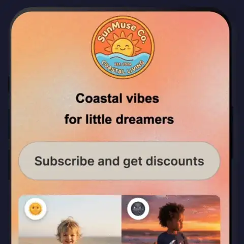 Example campaign landing experience