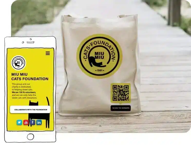 Versátiles y económicos: los códigos QR para organizaciones sin ánimo de lucro son la solución ideal para promocionar buenas causas.
