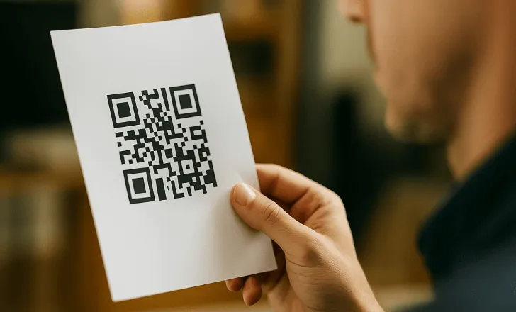 A QR code malicious