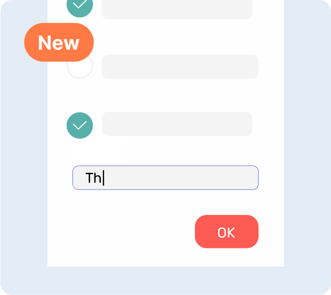 Check-in form