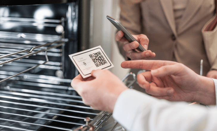 QR codes on business cards