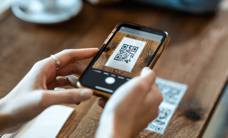 Menús de restaurante con código QR