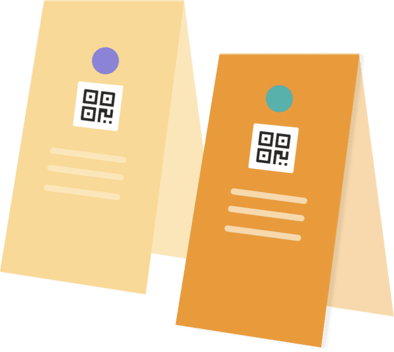 Everything about QR codes on table tents • QR Code Kit