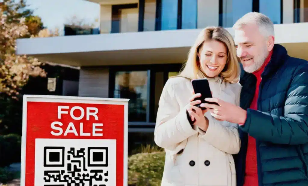 Código QR usado para listagens de imóveis