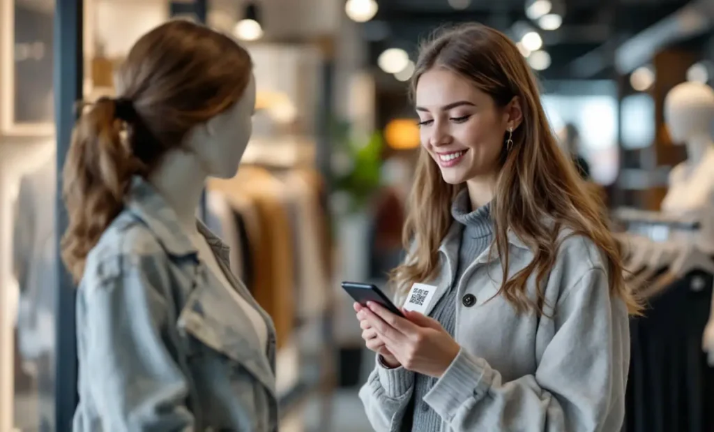 Compras a retalho com códigos QR