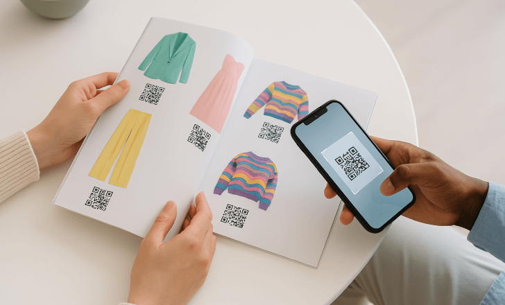 Qual o papel dos códigos QR na personalização da compra?