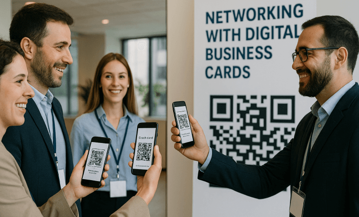 Networking with digital business cards