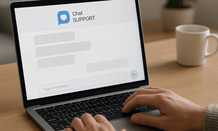 User contacting QRCodeKIT support team for help.